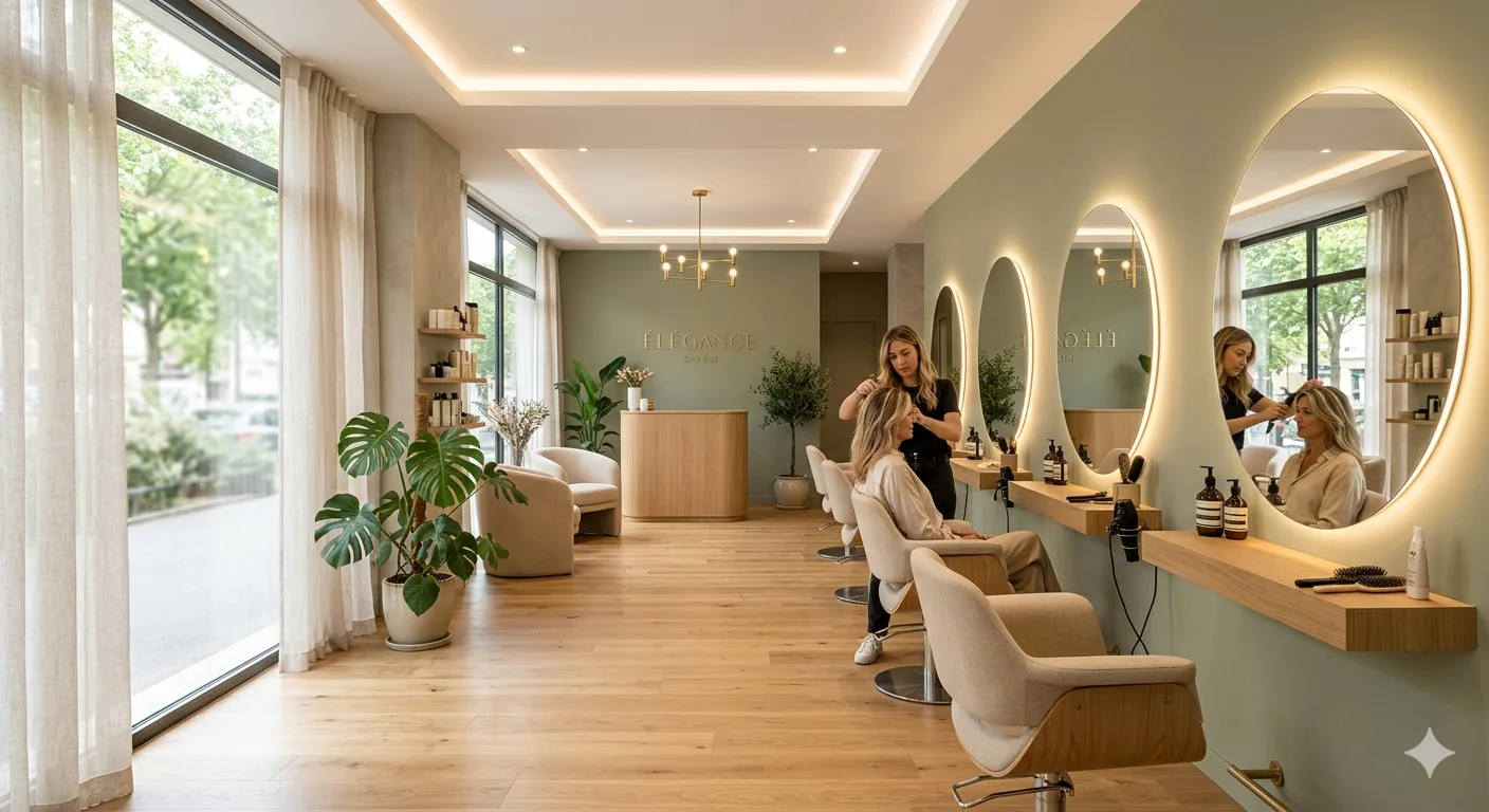 Intérieur du salon Tif'enn à Ploudalmézeau